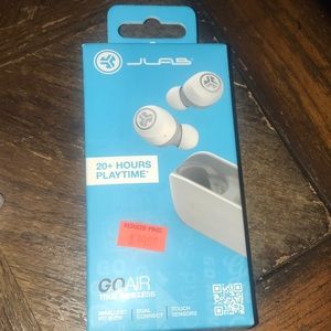 NWT JLAB Go Air True Wireless WHT/GRY Earbuds